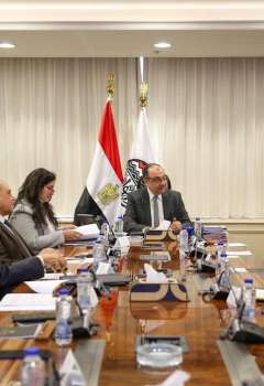 وزير قطاع الأعمال العام المصري خلال اللقاء