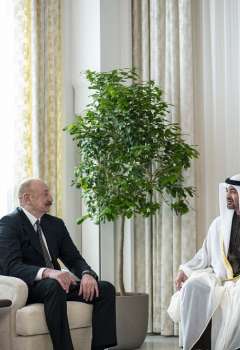الرئيسان الإماراتي والأذربيجاني