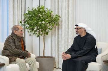 لقاء خالد بن محمد بن زايد برئيس جمهورية تيمور الشرقية الديمقراطية