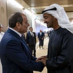 محمد بن زايد والسيسي