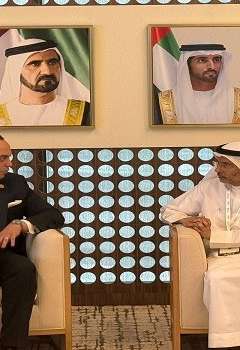 لقاء أحمد السبكي مع المسؤولين بالإمارات