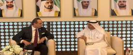 لقاء أحمد السبكي مع المسؤولين بالإمارات