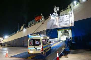 المستشفى الإماراتي العائم في ميناء العريش المصري