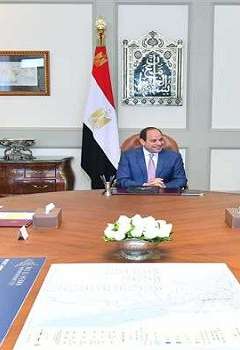 أجتماع الرئيس المصري عبد الفتاح السيسي