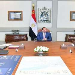 أجتماع الرئيس المصري عبد الفتاح السيسي