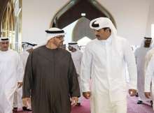 أمير قطر زار الإمارات في زيارة أخوية