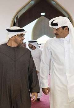 أمير قطر زار الإمارات في زيارة أخوية