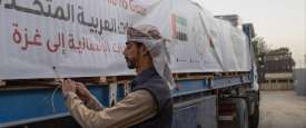 قافلة مساعدات غذائية 