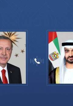 محمد بن زايد ورجب طيب أردوغان 