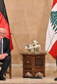 الرئيس اللبناني ونظيره الألماني