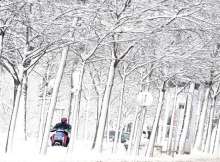 عاصفة ثلجية في النمسا