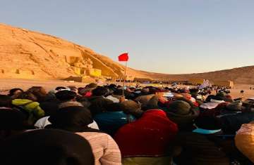 تعامد الشمس على وجه تمثال رمسيس الثاني