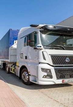 تشغيل الشاحنات ذاتية القيادة في إمارة أبوظبي