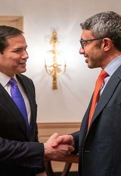 لقاء جي دي فانس و الشيخ عبدالله