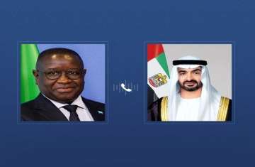 الشيخ محمد بن زايد و فخامة جوليوس مادا بيو