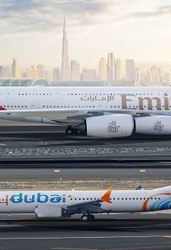 طيران الإمارات وفلاي دبي