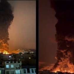 حرائق  إسرائيل و انفجارات ايران
