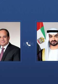 محمد بن زايد وعبد الفتاح السيسي