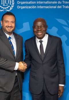 جانب من لقاءات المندوب الدائم للإمارات