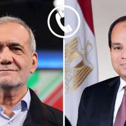 عبدالفتاح السيسي ومسعود بزكشيان