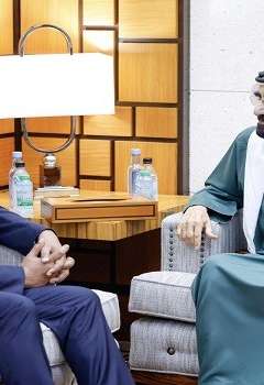 الشيح محمد بن راشد وآبي أحمد