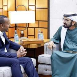 الشيح محمد بن راشد وآبي أحمد