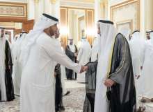 حاكم الشارقة يستقبل المهنئين