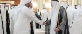 حاكم الشارقة يستقبل المهنئين