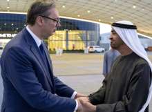 الرئيس الإماراتي ونظيره الصربي