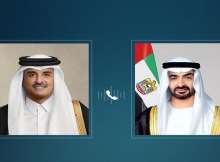 رئيس الإمارات وأمير قطر