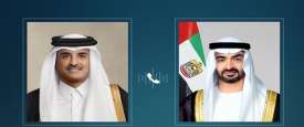 رئيس الإمارات وأمير قطر