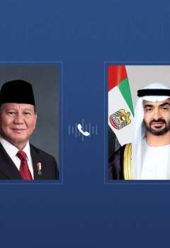 الرئيسان الإماراتي والإندونيسي