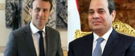 الرئيس المصري ونظيره الفرنسي