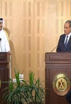 وزيرا خارجية مصر وقطر - أرشيفية