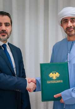 وزيرا خارجية الإمارات وسوريا