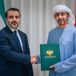 وزيرا خارجية الإمارات وسوريا