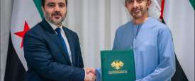 وزيرا خارجية الإمارات وسوريا
