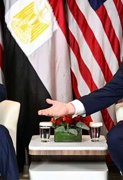 الرئيسان ترامب والسيسي