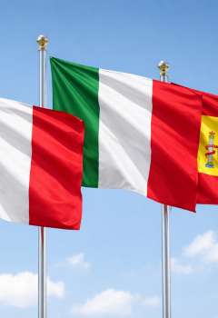 إسبانيا وإيطاليا وفرنسا