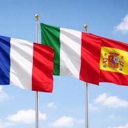 إسبانيا وإيطاليا وفرنسا