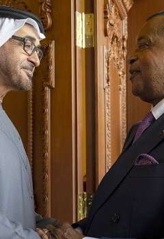 رئيس الإمارات يستقبل نظيره الكونغولي