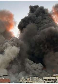 غارة جوية على الضاحية 