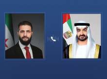 الشيخ محمد بن زايد وأحمد الشرع