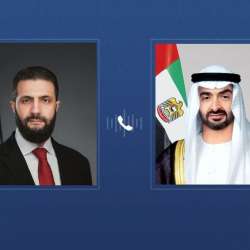 الشيخ محمد بن زايد وأحمد الشرع