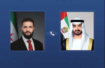 الشيخ محمد بن زايد وأحمد الشرع