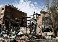 سقوط مقذوفات وشظايا على منطقة سكنية