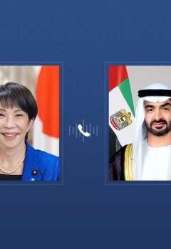 الشيخ محمد بن زايد ورئيسة وزراء اليابان