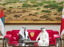 ملك البحرين ورئيس الإمارات