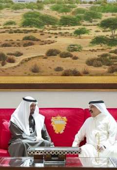 ملك البحرين ورئيس الإمارات