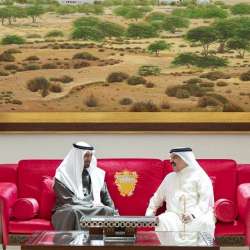 ملك البحرين ورئيس الإمارات